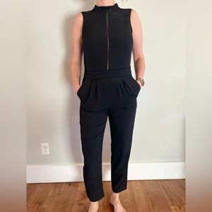 Shoshanna Sleeveless Jumpsuit Embroidered Waist 4